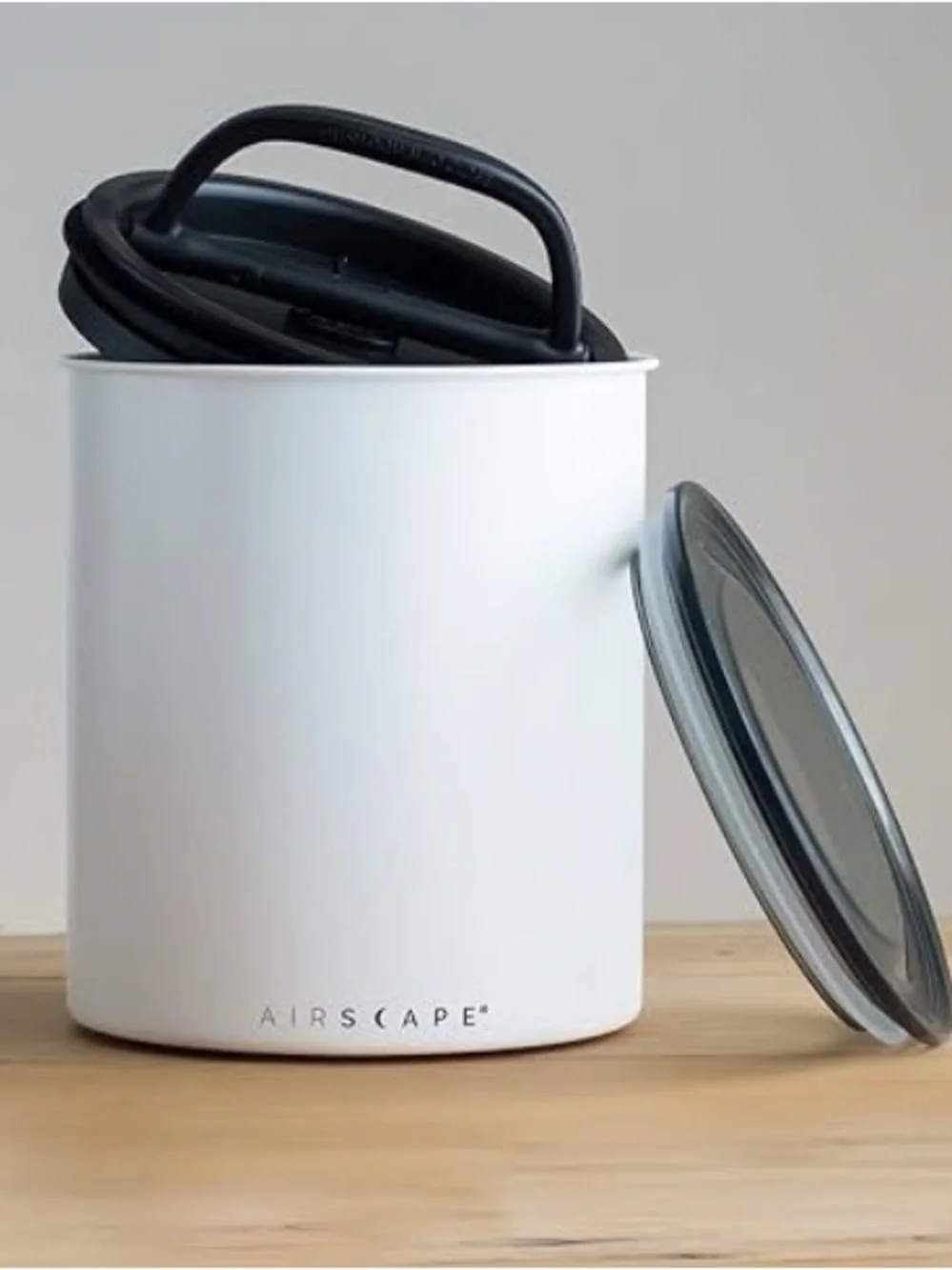 Airscape White Coffee Canister 160 ounces/1.2 Gallon